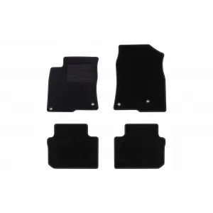 Textile floor mats by Rigum suitable for Honda Civic after 2022, set of 4 pieces, black