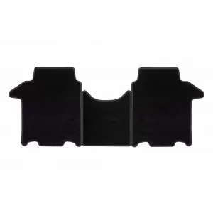 Mochete textile de la Rigum potrivite pentru Volkswagen T7 Multivan după 2022, pentru a treia rând cu șine închise, set de 2 bucăți, negru