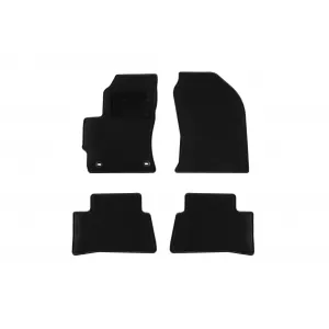 Textile floor mats by Rigum suitable for Toyota Corolla Cross after 2022, set of 4 pieces, black