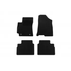 Textile floor mats by Rigum suitable for Hyundai Kona after 2023, set of 4 pieces, black