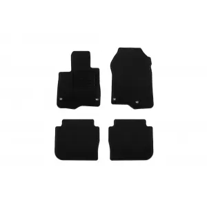 Textile floor mats by Rigum suitable for Honda CR-V e:HEV after 2023, set of 4 pieces, black