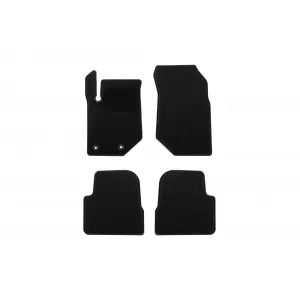 Textile floor mats by Rigum suitable for JEEP Avenger after 2023, set of 4 pieces, black