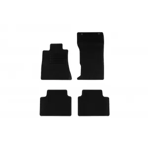 Textile floor mats by Rigum suitable for Alfa Romeo Giulia 4x4 automatic transmission after 2020, set of 4 pieces, black