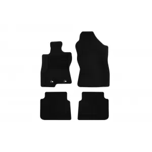 Textile floor mats by Rigum suitable for Subaru Crosstrek after 2024, set of 4 pieces, black
