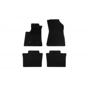 Textile floor mats by Rigum suitable for Renault Espace after 2023, set of 3 pieces, black