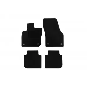 Textile floor mats by Rigum suitable for Skoda Kodiaq after 2024, set of 4 pieces, black