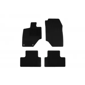 Textile floor mats by Rigum suitable for Peugeot e-3008 after 2024, set of 4 pieces, black