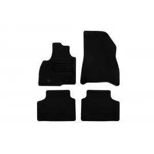 Textile floor mats by Rigum suitable for Dacia Duster MHeV after 2024, set of 4 pieces, black