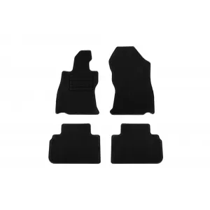 Textile floor mats by Rigum suitable for Subaru Forester e-Boxer after 2020, set of 4 pieces, black