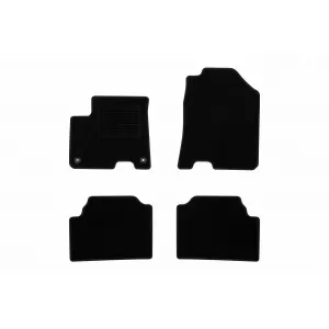 Textile floor mats by Rigum suitable for KIA E-niro after 2018, set of 4 pieces, black