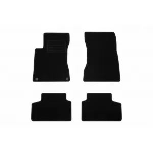 Textile floor mats by Rigum suitable for Mercedes GLB after 2019, set of 4 pieces, black