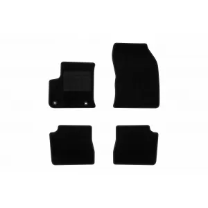 Textile floor mats by Rigum suitable for Citroen E-C4 after 2021, set of 4 pieces, black