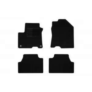 Textile floor mats by Rigum suitable for Hyundai Kona Electric 2018-2023, set of 4 pieces, black