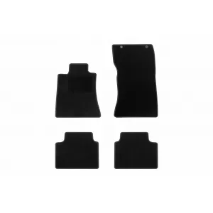 Textile floor mats by Rigum suitable for Alfa Romeo Giulia after 2020, set of 4 pieces, black