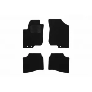 Textile floor mats by Rigum suitable for Hyundai i30 2007-2012, set of 4 pieces, black