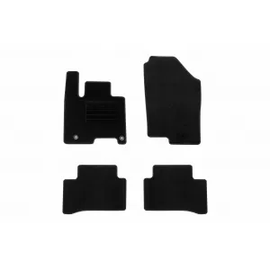 Textile floor mats by Rigum suitable for Hyundai Tucson after 2021, set of 4 pieces, black