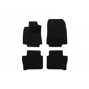 Mochete textile de la Rigum potrivite pentru Nissan Tiida hatchback, sedan 2007-2012, set de 4 bucăți, negru
