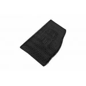 Rubber trunk mat suitable for Kia Picanto after 2017, with vehicle silhouette logo, black