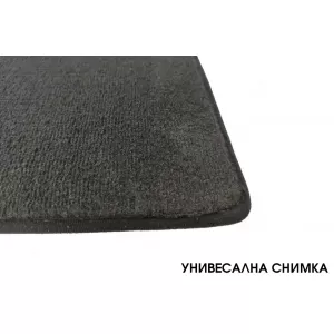 Textile floor mats suitable for Renault Twingo 2007-2014, set of 4 pieces, black