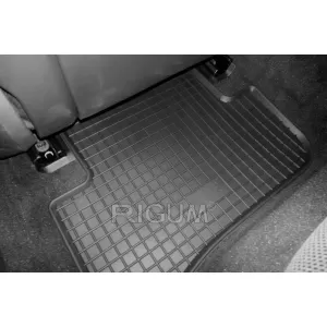 Specific rubber mats suitable for Mercedes C class W204, S204 2007-2014, 4-piece set, black color-image-6248743