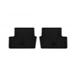 Specific rubber mats suitable for Nissan Qashqai 2007-2014, 4-piece set, black color-image-6248807