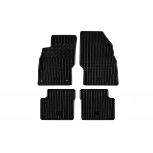 Specific rubber mats suitable for Opel Corsa D 2006-2014, Corsa 2014-2019, 4-piece set, black color-image-6248827