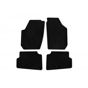 Mochete din cauciuc specifice, potrivite pentru Skoda Fabia 2007-2014, set de 4 piese, culoare neagră