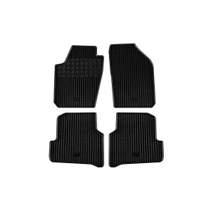 Mochete din cauciuc specifice, potrivite pentru Volkswagen Polo 2009-2017, Skoda Fabia 2014-2021, Seat Ibiza 2008-2017, set de 4 piese, culoare neagră
