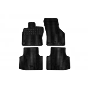 Specific rubber mats suitable for Volkswagen Passat B8 2014-2019, after 2019, 4-piece set, black color-image-6249258