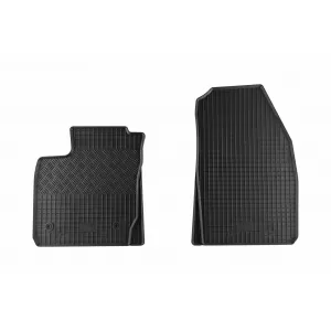 Specific rubber mats suitable for Ford Tourneo, Transit Courier after 2014, 2 seats, 2-piece set, black color-image-6249288