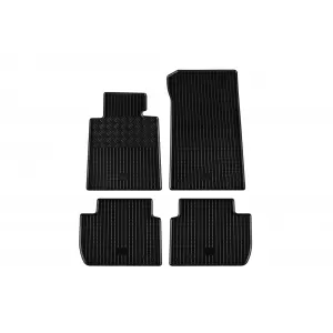 Specific rubber mats suitable for BMW 3 Series E46 sedan 1998-2005, 4-piece set, black color-image-6249306