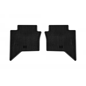 Specific rubber mats suitable for Toyota Hilux after 2016 with double cab, 4-piece set, black color-image-6249512