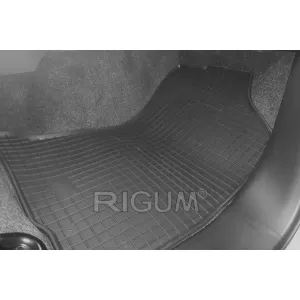 Specific rubber mats suitable for Toyota Hilux after 2016 with double cab, 4-piece set, black color-image-6249514