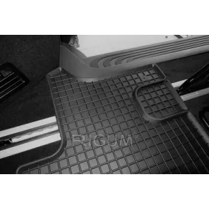 Specific rubber mats suitable for Mercedes V class W447, Vito after 2014 for third row seats, 2-piece set, black color-image-6249908
