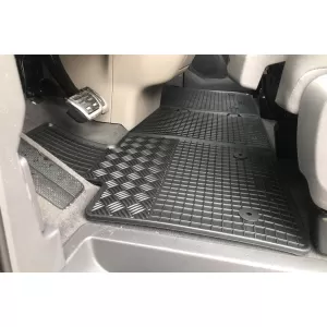 Mănuși de cauciuc specifice potrivite pentru VW T7 Multivan după 2022, 2 locuri, set de 3 piese, culoare neagră-image-6250087