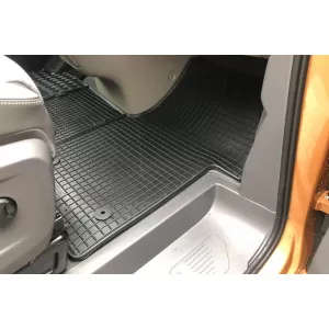 Mănuși de cauciuc specifice potrivite pentru VW T7 Multivan după 2022, 2 locuri, set de 3 piese, culoare neagră-image-6250088