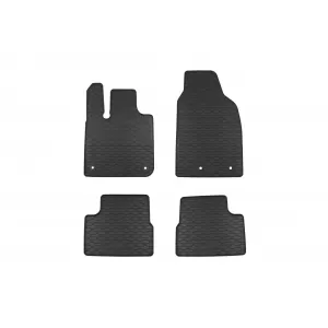 Mochete din cauciuc specifice, potrivite pentru Fiat 500e după 2021, set de 4 piese, culoare neagră