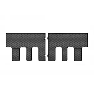 Specific rubber mats suitable for Ford Tourneo Custom after 2024, for second row seats, 2-piece set, black color-image-6250163