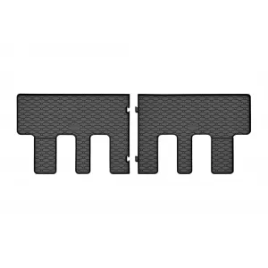Specific rubber mats suitable for Ford Tourneo Custom after 2024, for second row seats, 2-piece set, black color-image-6250164