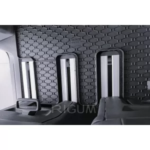 Specific rubber mats suitable for Ford Tourneo Custom after 2024, for second row seats, 2-piece set, black color-image-6250166