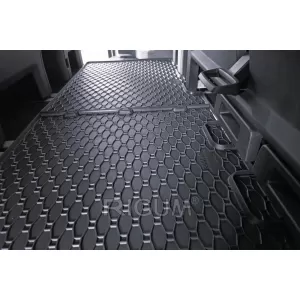 Specific rubber mats suitable for Ford Tourneo Custom after 2024, for third row seats, 2-piece set, black color-image-6250222
