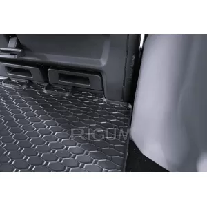 Specific rubber mats suitable for Ford Tourneo Custom after 2024, for third row seats, 2-piece set, black color-image-6250223