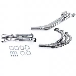 Collettore di scarico in acciaio inox da corsa adatto per BMW 3 Series E30 6 cilindri. 320 323 325 M20-image-6250439