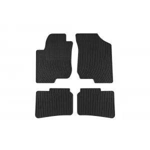 Mănuși de cauciuc specifice potrivite pentru Hyundai i30 2007-2012, set de 4 piese, culoare neagră din seria Frogum El Toro