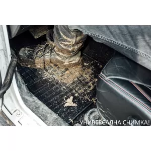 Mănuși de cauciuc specifice potrivite pentru Toyota Yaris 1999-2005 cu 3 uși, set de 4 piese, culoare neagră-image-6250793