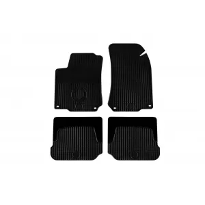 Mochete din cauciuc Gumarny Zubri potrivite pentru Volkswagen Golf IV, Bora, New Beetle 1997-2002, cu clipsuri ovale, set de 4 piese, culoare neagră