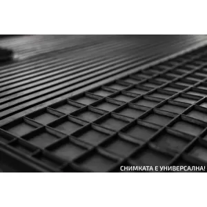 Mănuși din cauciuc Gumarny Zubri potrivite pentru Mercedes C class W203 sedan, wagon 2000-2007, Set de 2 bucăți față, negru-image-6251181