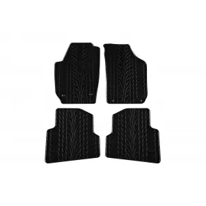 Mochete din cauciuc Gumarny Zubri potrivite pentru Skoda Fabia 2007-2014, set de 4 piese, culoare neagră
