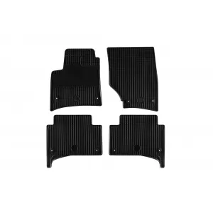 Mănuși din cauciuc Gumarny Zubri potrivite pentru Volkswagen Touareg, Porsche Cayenne 2003-2009, cu clipsuri rotunde, set de 4 piese, culoare neagră