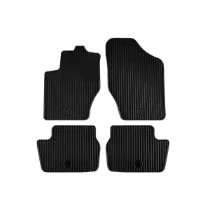 Mănuși din cauciuc Gumarny Zubri potrivite pentru Citroen C4, DS4 2011-2018, Peugeot 308 2007-2013, set de 4 piese, culoare neagră